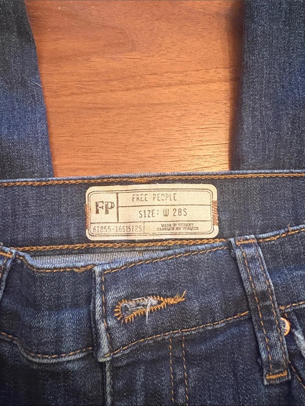 Free People Dark Blue Women’s Jeans - Classic Straight Leg